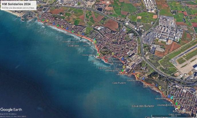 Recorrido KM Solidarios 2024